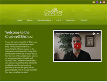 Tablet Screenshot of chadwellmethod.com